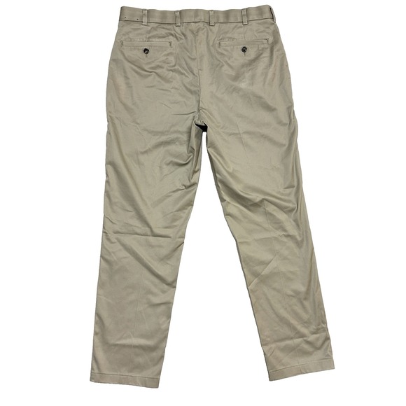 Brooks Brothers Pants Mens 34 x 34 Chinos Milano Beige Preppy Casual Office Flat - Picture 6 of 12